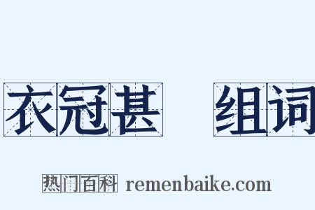 衣冠甚偉组词是什么意思的图片